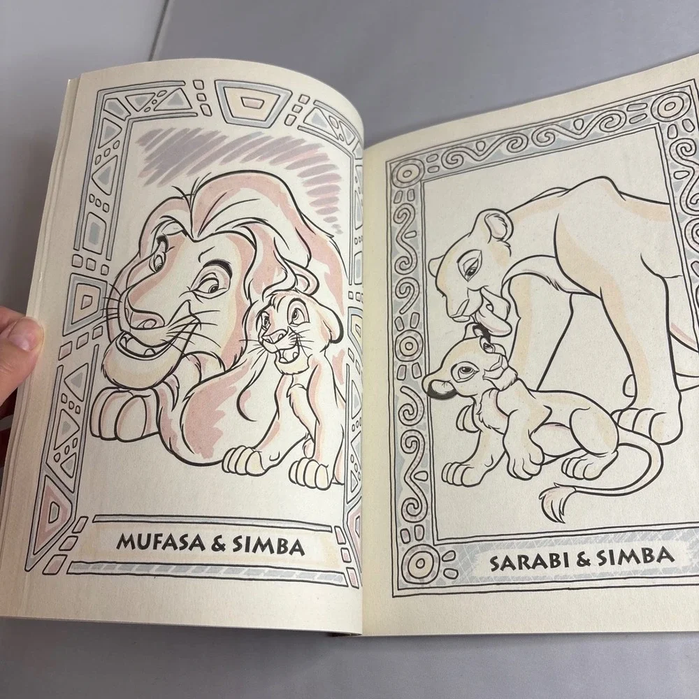 Disney The Lion King Golden Giant Paint‎ With Water Activity Book 1994 New